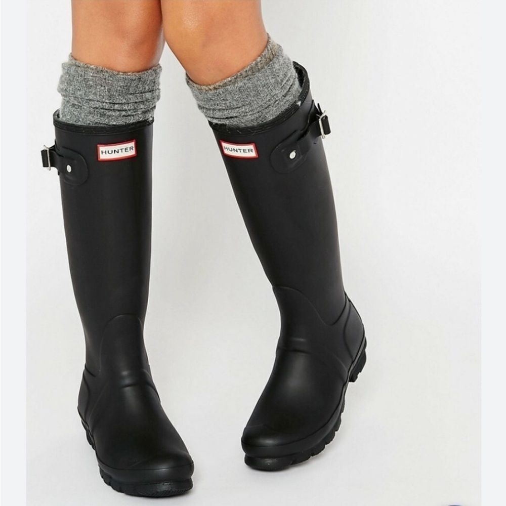 Hunter Classic Original Black Rain Boots Size US 5G/4B